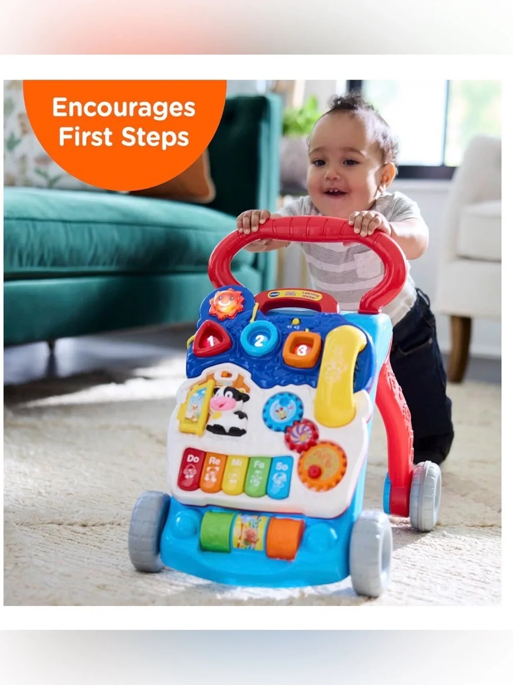NIB - VTech Sit-to-Stand Learning Walker (Frustration Free Packaging) Blue